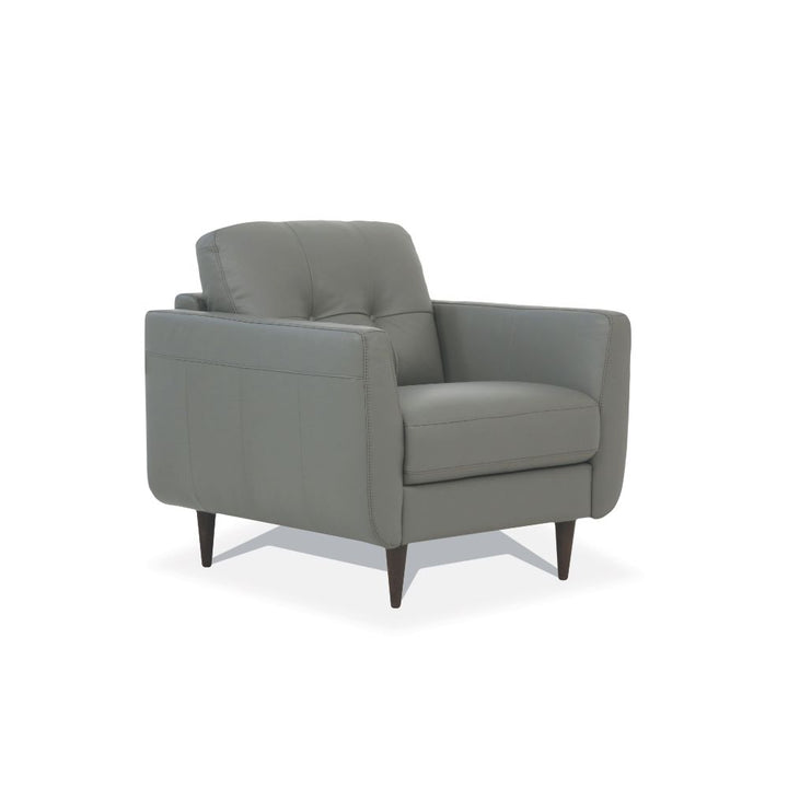 ACME Radwan Pesto Green Leather Chair Model 54962 - MONAVILLA