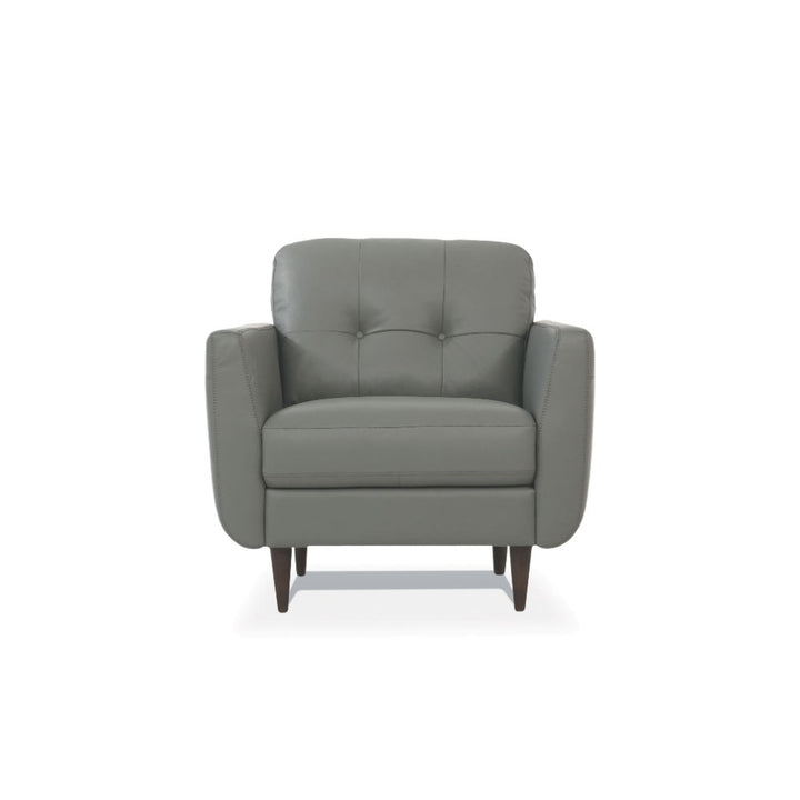 ACME Radwan Pesto Green Leather Chair Model 54962 - MONAVILLA