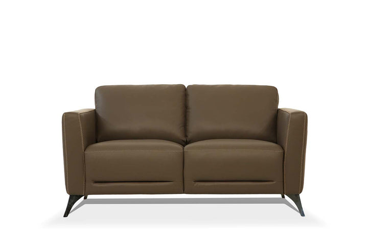 ACME Malaga Taupe Leather Loveseat Model 55001 - MONAVILLA