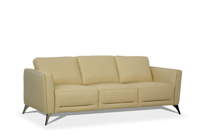 ACME Malaga Cream Leather Sofa Model 55005 - MONAVILLA
