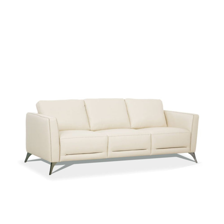 ACME Malaga Cream Leather Sofa Model 55005 - MONAVILLA