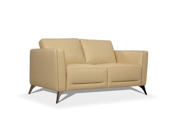 ACME Malaga Cream Leather Loveseat Model 55006 - MONAVILLA