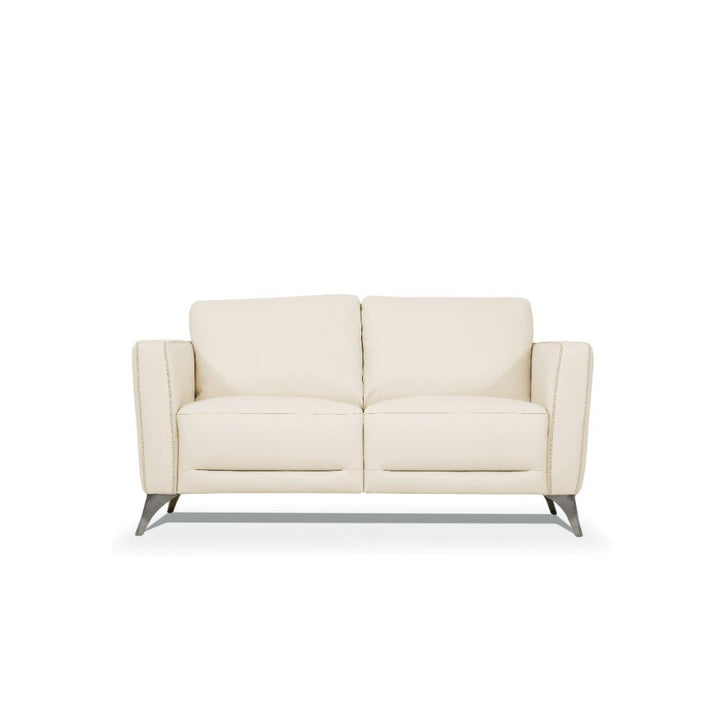 ACME Malaga Cream Leather Loveseat Model 55006 - MONAVILLA