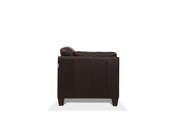 ACME Matias Chocolate Leather Loveseat Model 55011 - MONAVILLA