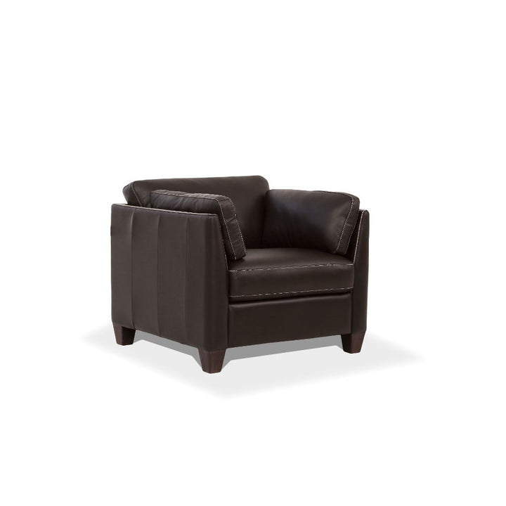 ACME Matias Chocolate Leather Chair Model 55012 - MONAVILLA