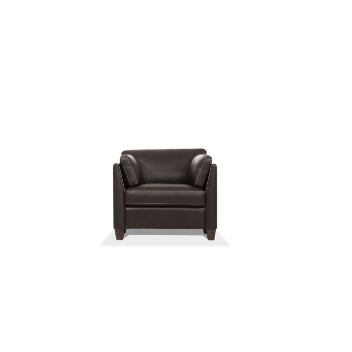 ACME Matias Chocolate Leather Chair Model 55012 - MONAVILLA