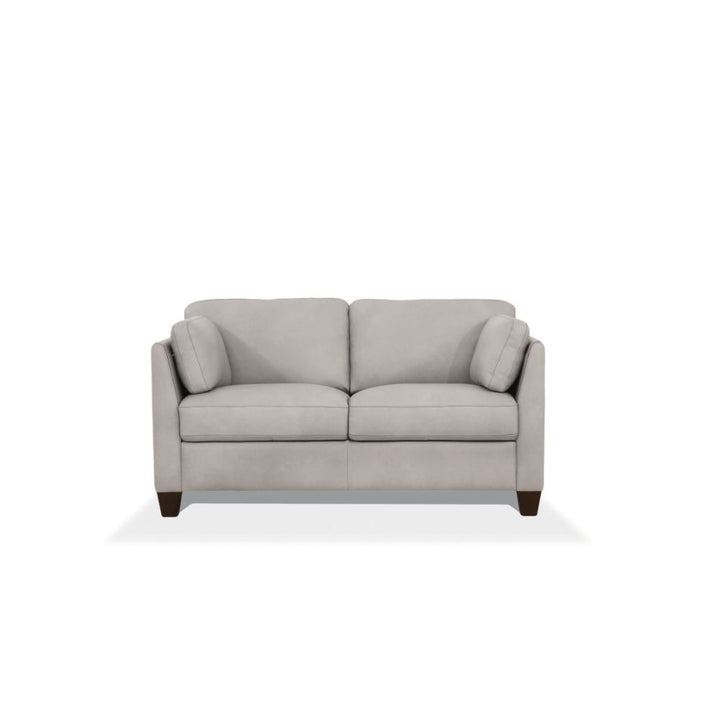 ACME Matias Dusty White Leather Loveseat Model 55016 - MONAVILLA