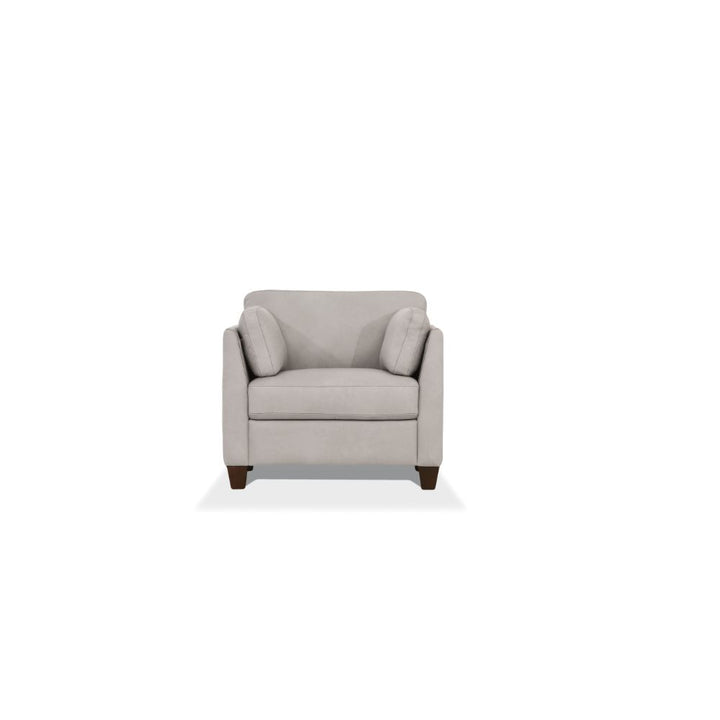 ACME Matias Dusty White Leather Chair Model 55017 - MONAVILLA