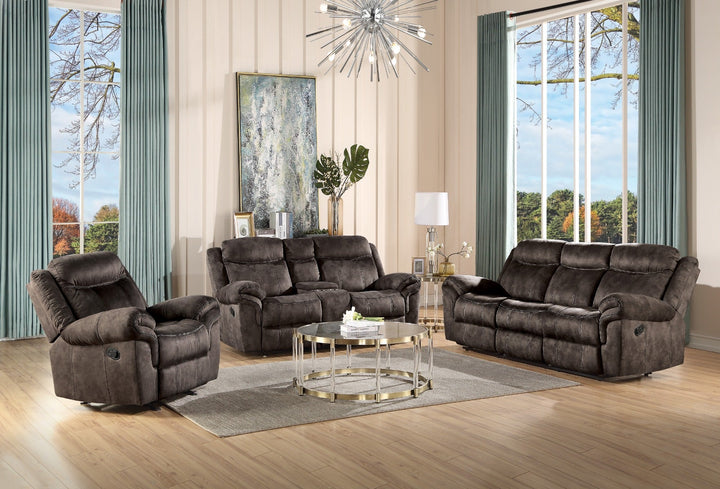 ACME Zubaida 2-Tone Chocolate Velvet Loveseat Model 55021 - MONAVILLA