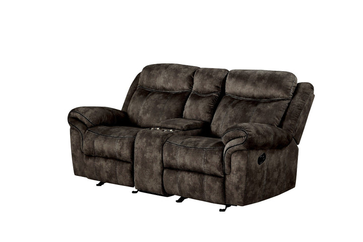 ACME Zubaida 2-Tone Chocolate Velvet Loveseat Model 55021 - MONAVILLA