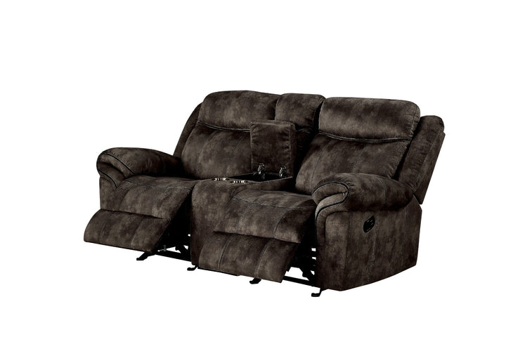 ACME Zubaida 2-Tone Chocolate Velvet Loveseat Model 55021 - MONAVILLA