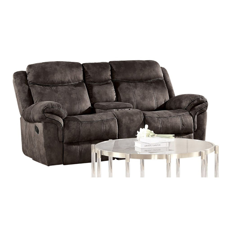 ACME Zubaida 2-Tone Chocolate Velvet Loveseat Model 55021 - MONAVILLA