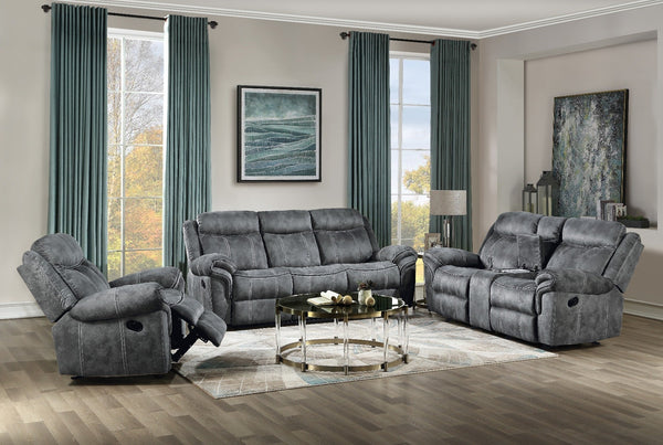 ACME Zubaida 2-Tone Gray Velvet Loveseat Model 55026 - MONAVILLA