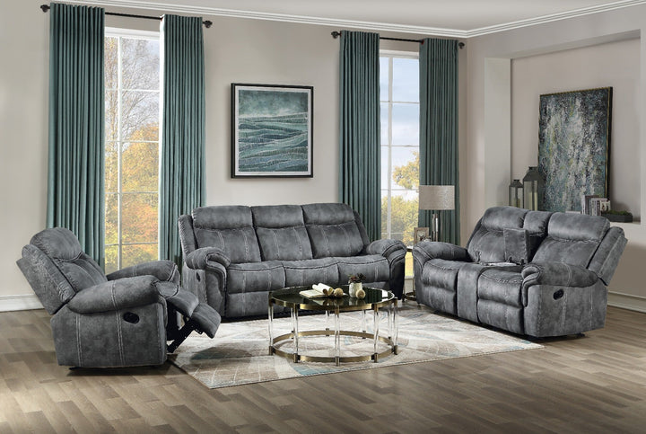 ACME Zubaida 2-Tone Gray Velvet Loveseat Model 55026 - MONAVILLA