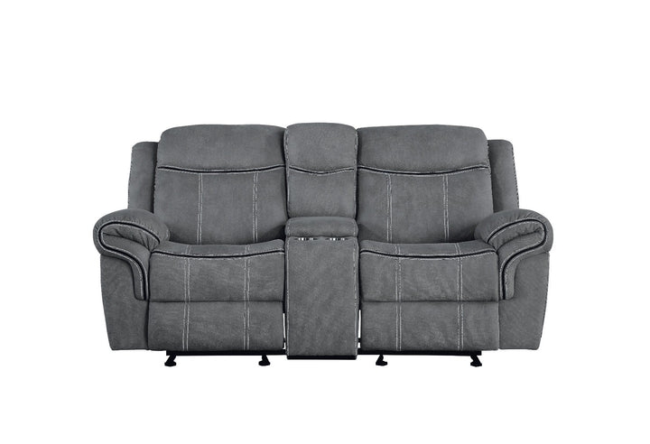 ACME Zubaida 2-Tone Gray Velvet Loveseat Model 55026 - MONAVILLA