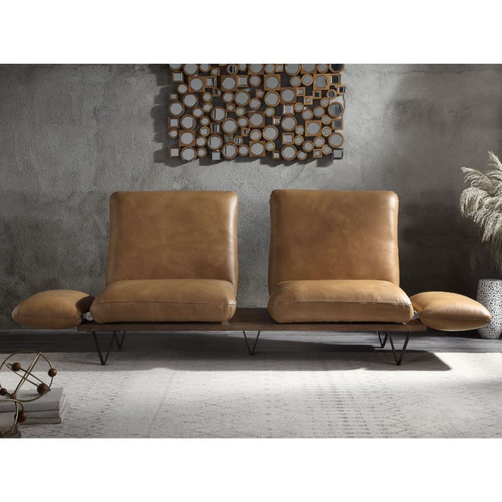 ACME Narech Nutmeg Top Grain Leather Sofa Model 55065 - MONAVILLA
