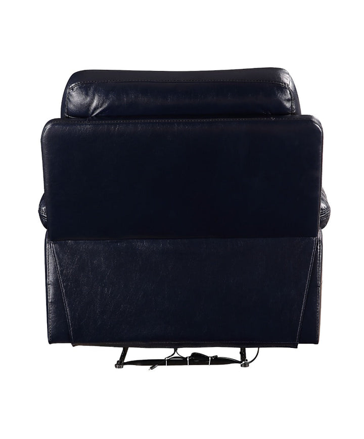 ACME Aashi Navy Leather-Gel Match Recliner Model 55373 - MONAVILLA