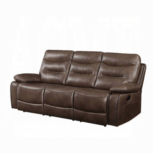 ACME Aashi Brown Leather-Gel Match Sofa Model 55420