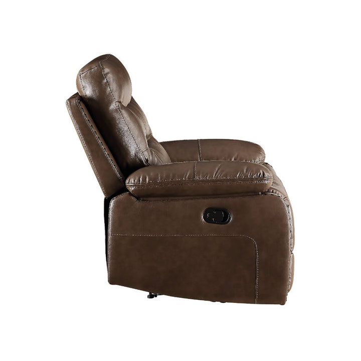 ACME Aashi Brown Leather-Gel Match Loveseat Model 55421 - MONAVILLA