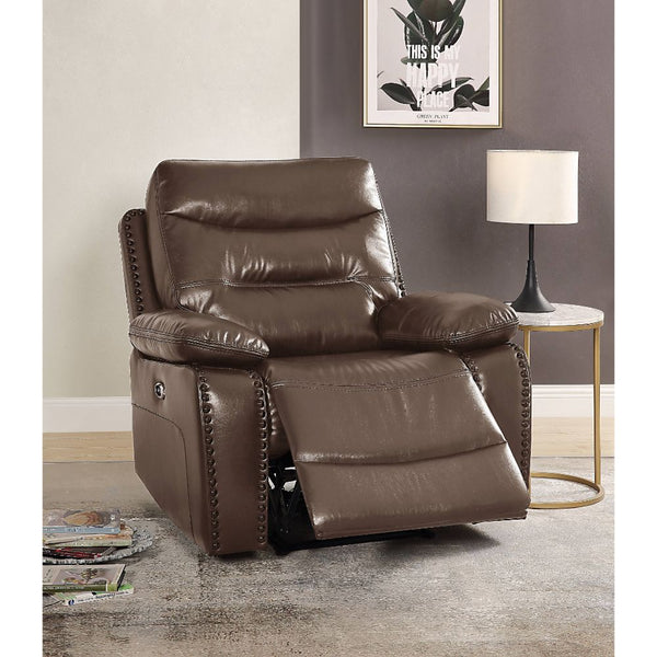 ACME Aashi Brown Leather-Gel Match Recliner Model 55423 - MONAVILLA