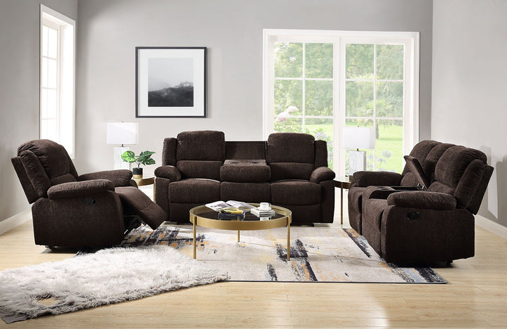 ACME Madden Brown Chenille Loveseat Model 55446 - MONAVILLA