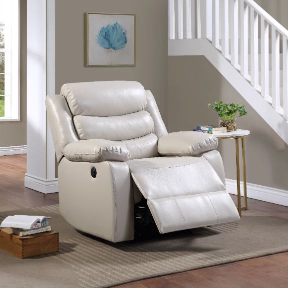 ACME Eilbra Beige PU Recliner Model 56911 - MONAVILLA