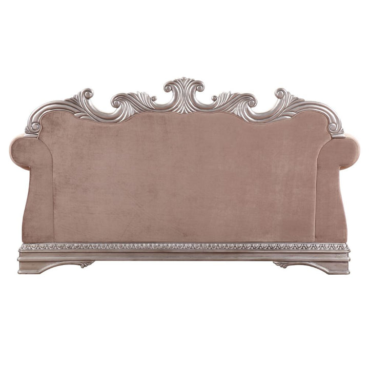 ACME Northville Velvet & Antique Silver Loveseat Model 56931 - MONAVILLA