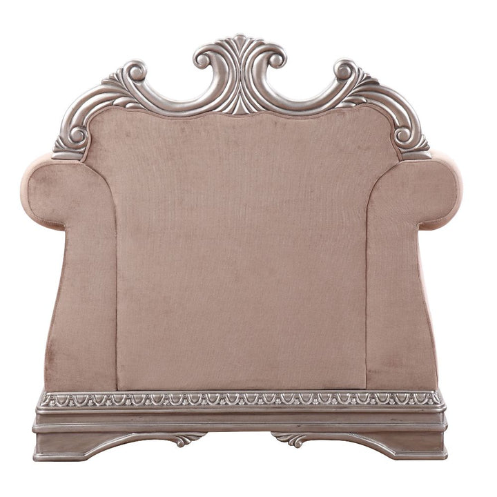 ACME Northville Velvet & Antique Silver Chair Model 56932 - MONAVILLA