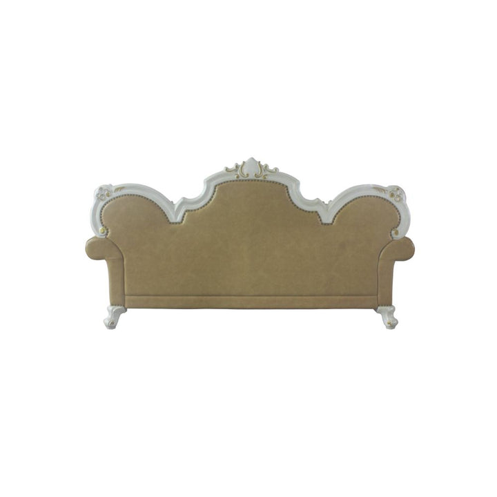 ACME Picardy Antique Pearl & Butterscotch PU Sofa Model 58210 - MONAVILLA