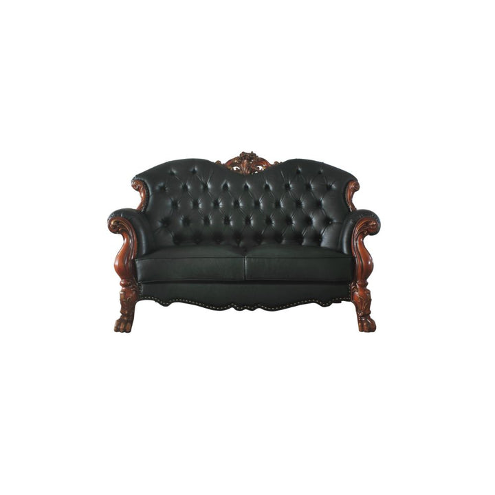 ACME Dresden Cherry Oak & PU Loveseat Model 58231 - MONAVILLA