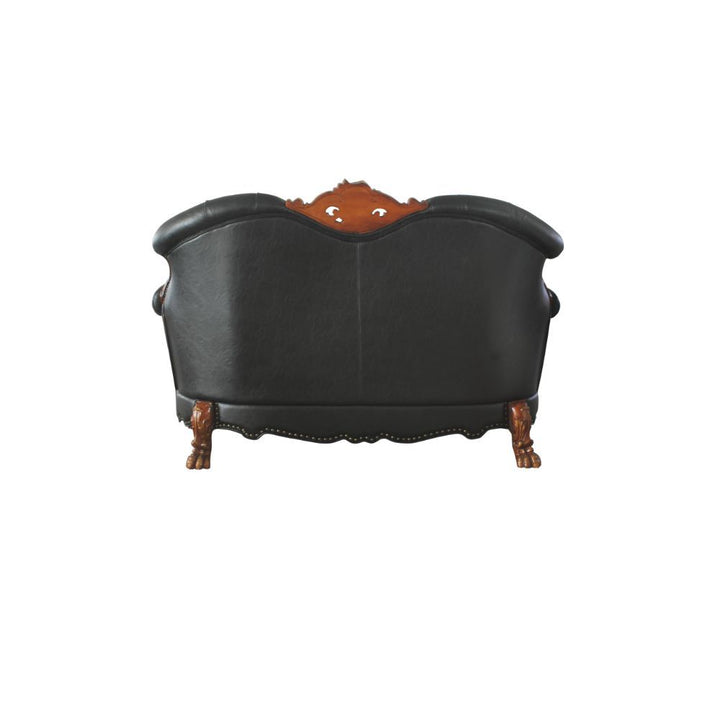 ACME Dresden Cherry Oak & PU Loveseat Model 58231 - MONAVILLA