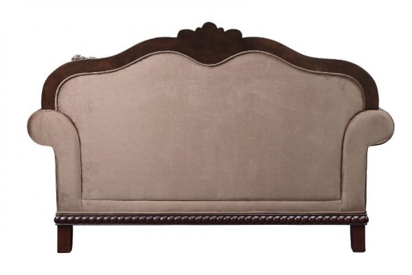 ACME Chateau De Ville Fabric & Espresso Finish Loveseat Model 58266 - MONAVILLA