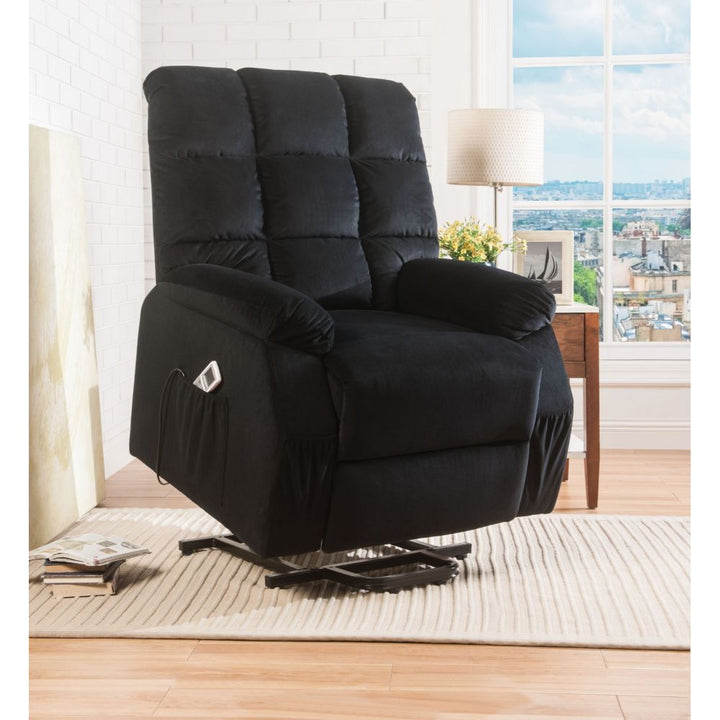 ACME Ipompea Black Velvet Recliner Model 59262 - MONAVILLA