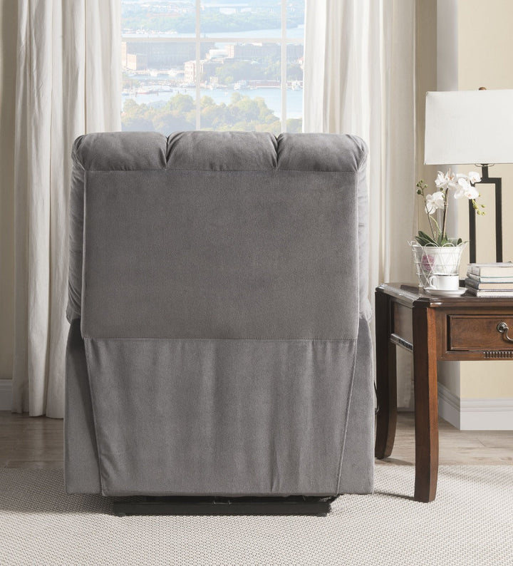 ACME Ipompea Gray Velvet Recliner Model 59263 - MONAVILLA