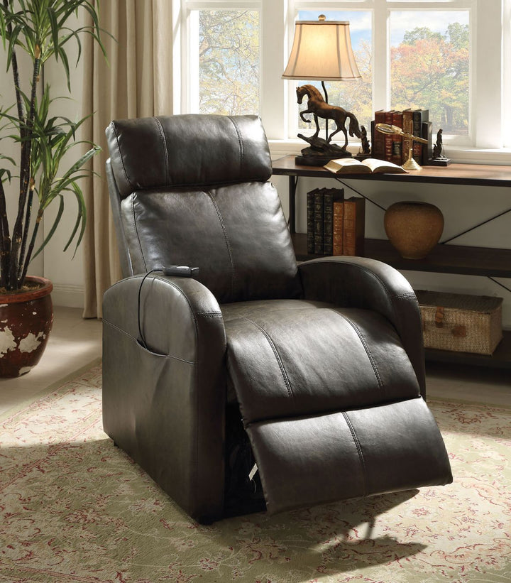 ACME Ricardo Dark Gray PU Recliner Model 59405 - MONAVILLA