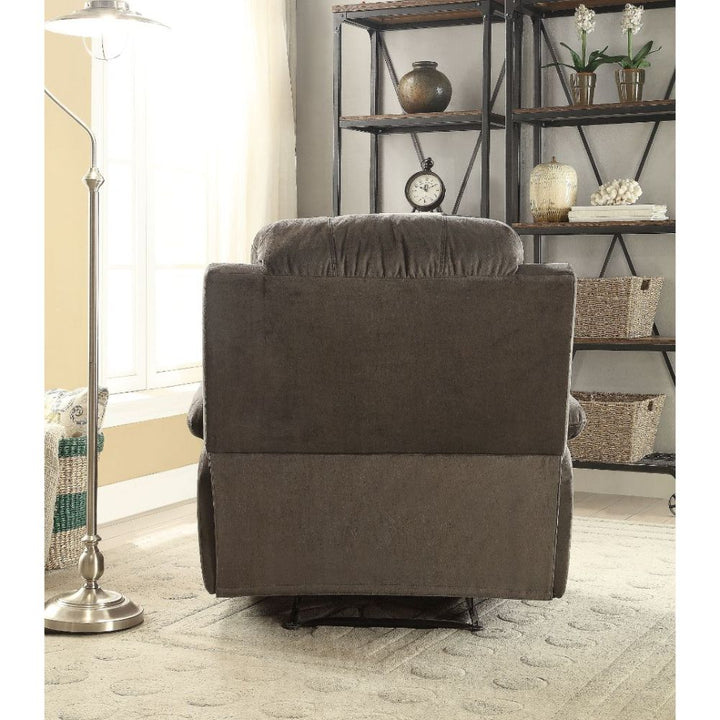 ACME Bina Charcoal Polished Microfiber Recliner Model 59525 - MONAVILLA