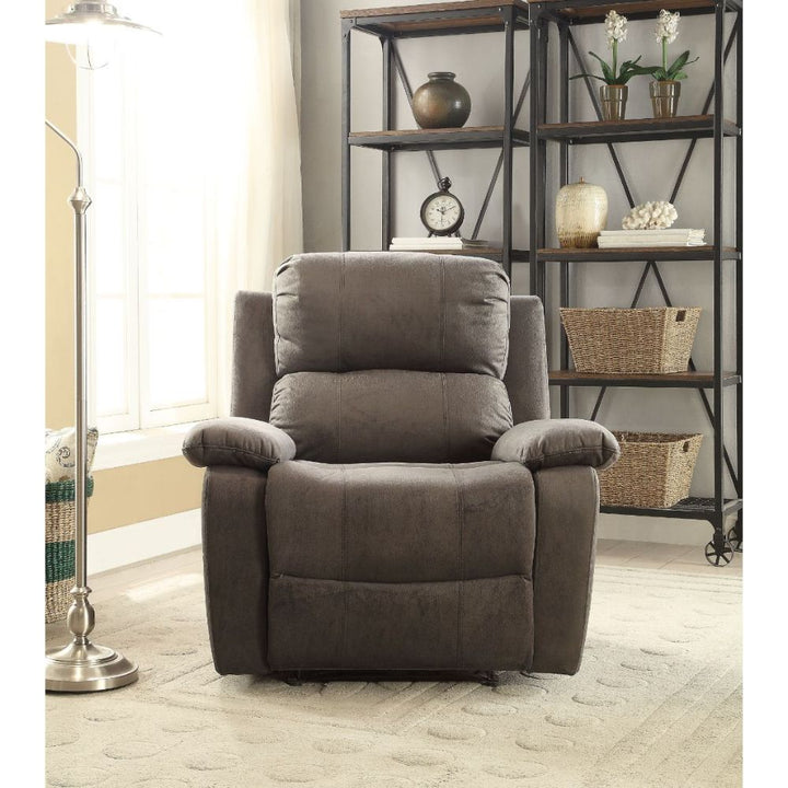 ACME Bina Charcoal Polished Microfiber Recliner Model 59525 - MONAVILLA