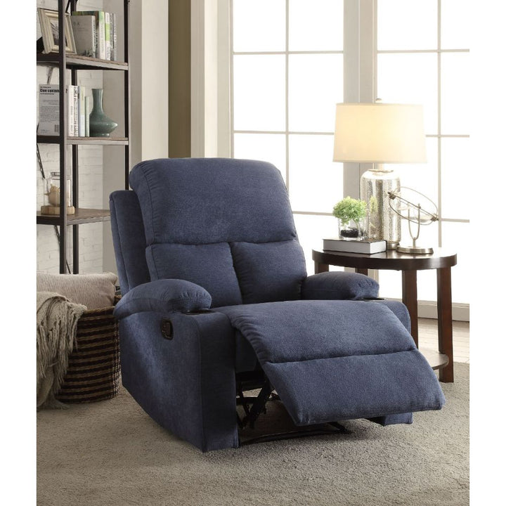 ACME Rosia Blue Velvet Recliner Model 59545 - MONAVILLA