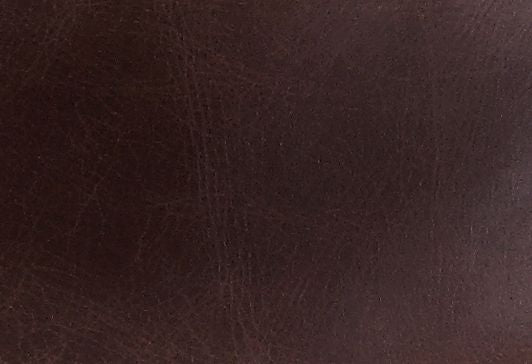 ACME Brancaster Retro Brown Top Grain Leather & Aluminum Ottoman Model 59836 - MONAVILLA