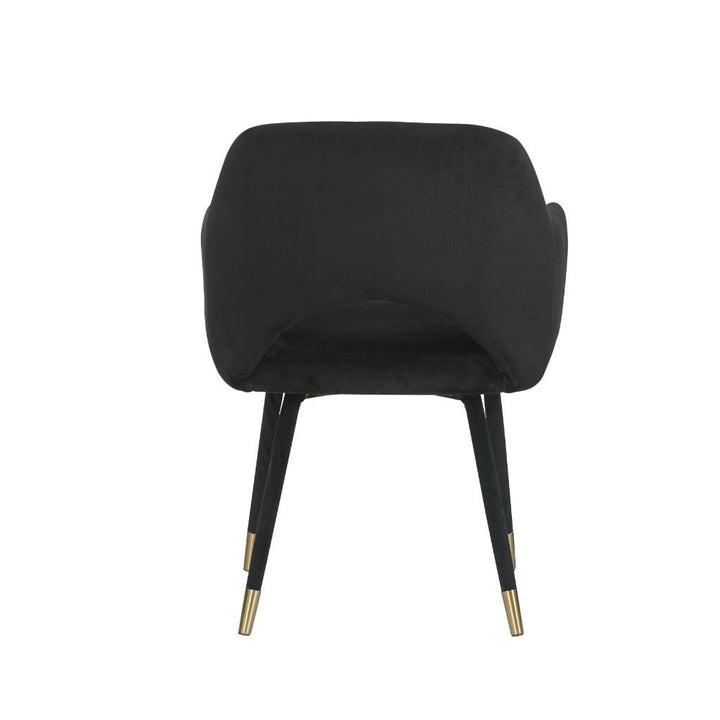 ACME Applewood Black Velvet & Gold Accent Chair Model 59854 - MONAVILLA