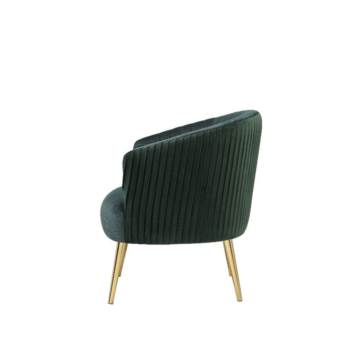 ACME Sigurd Green & Gold Accent Chair Model 59890 - MONAVILLA
