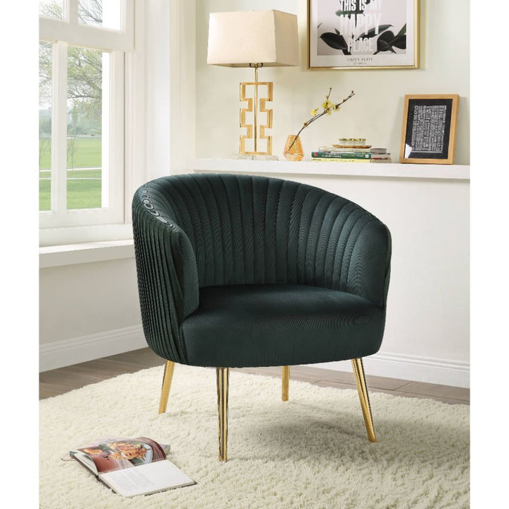 ACME Sigurd Green & Gold Accent Chair Model 59890 - MONAVILLA