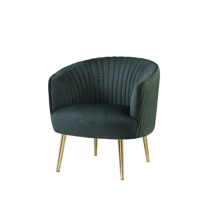 ACME Sigurd Green & Gold Accent Chair Model 59890 - MONAVILLA