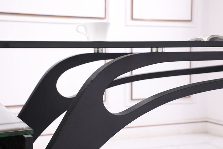 Modrest Suffolk Contemporary Black Ash Desk - MONAVILLA