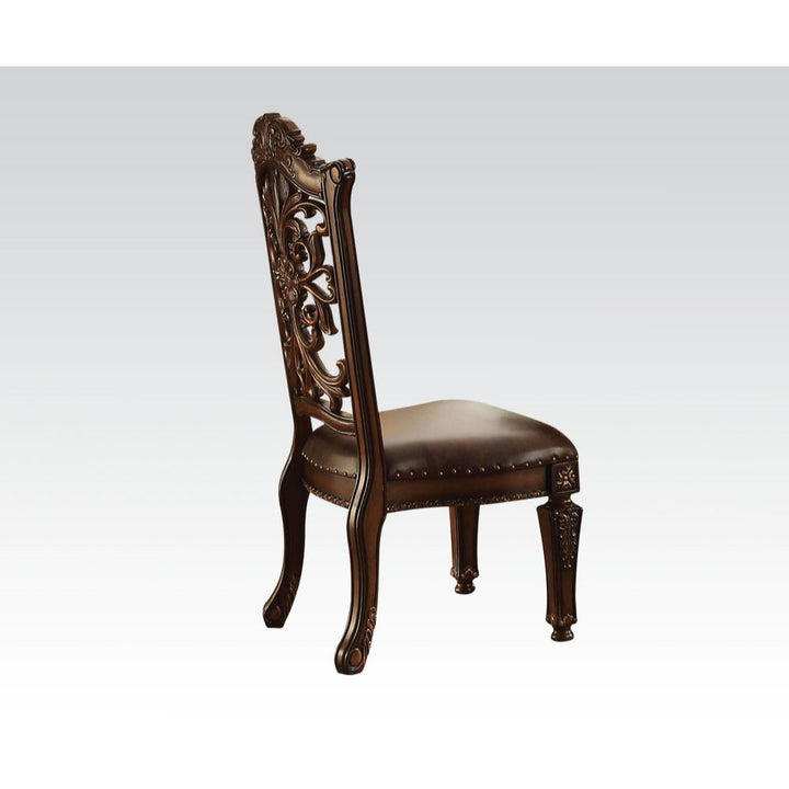 ACME Vendome PU & Cherry Side Chair Model 60003 - MONAVILLA