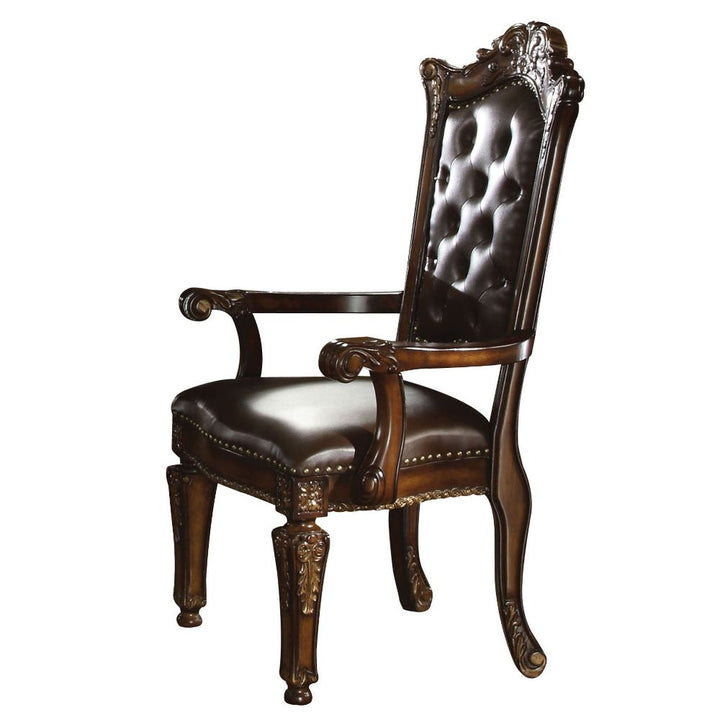 ACME Vendome PU & Cherry Chair Model 60004 - MONAVILLA