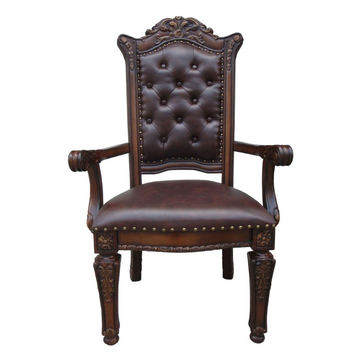 ACME Vendome PU & Cherry Chair Model 60004 - MONAVILLA
