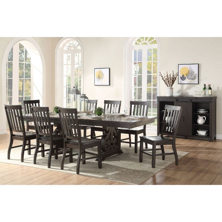 ACME Maisha Rustic Walnut Side Chair Model 61032 - MONAVILLA