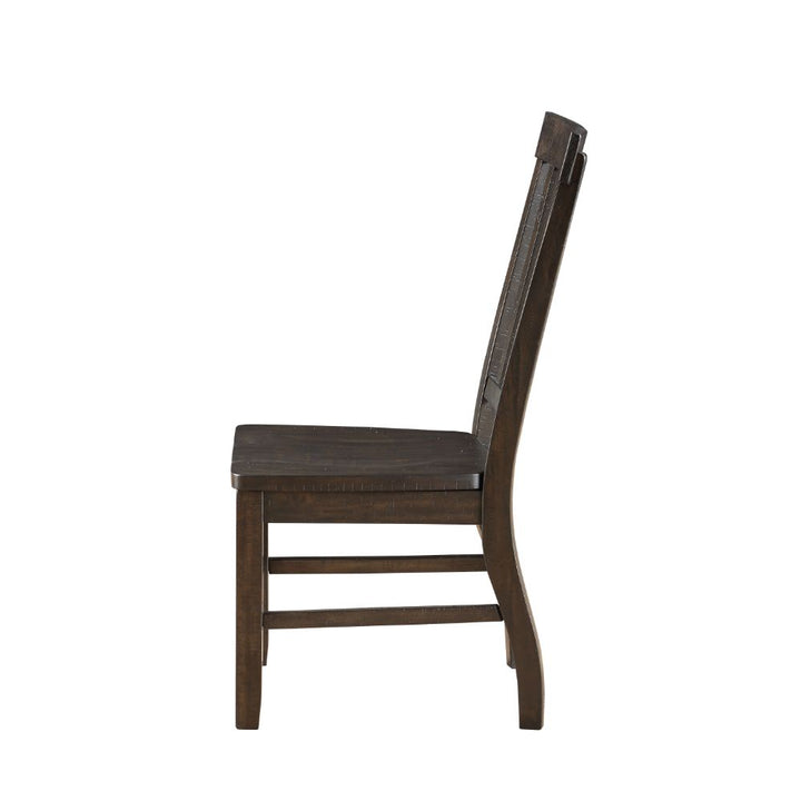 ACME Maisha Rustic Walnut Side Chair Model 61032 - MONAVILLA