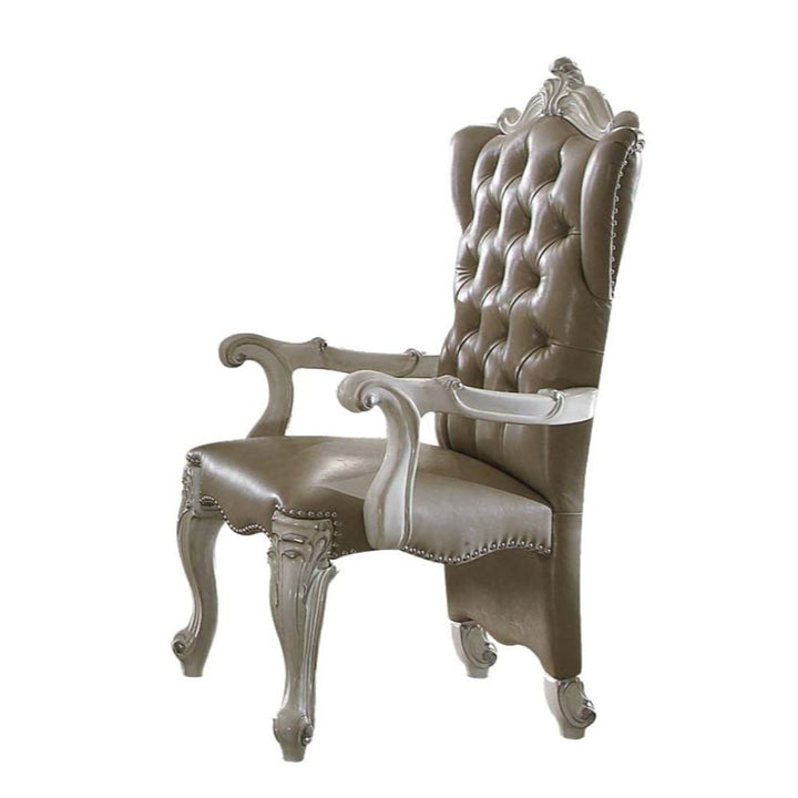 ACME Versailles PU & Bone White Chair Model 61133 - MONAVILLA